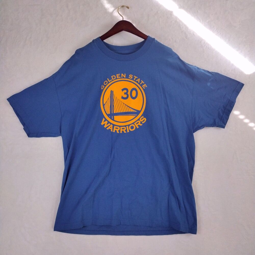 NBA Golden State Warriors Stephen Curry 30 T-Shirt Mens 2XL Blue Basketball Tee